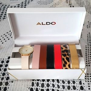 Aldo watch set with 7 wrist bands